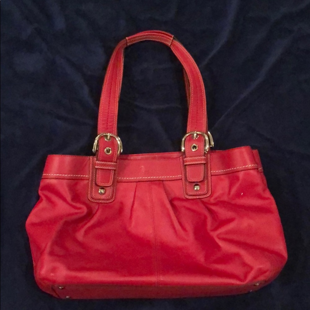Red Coach Purse/work bag
